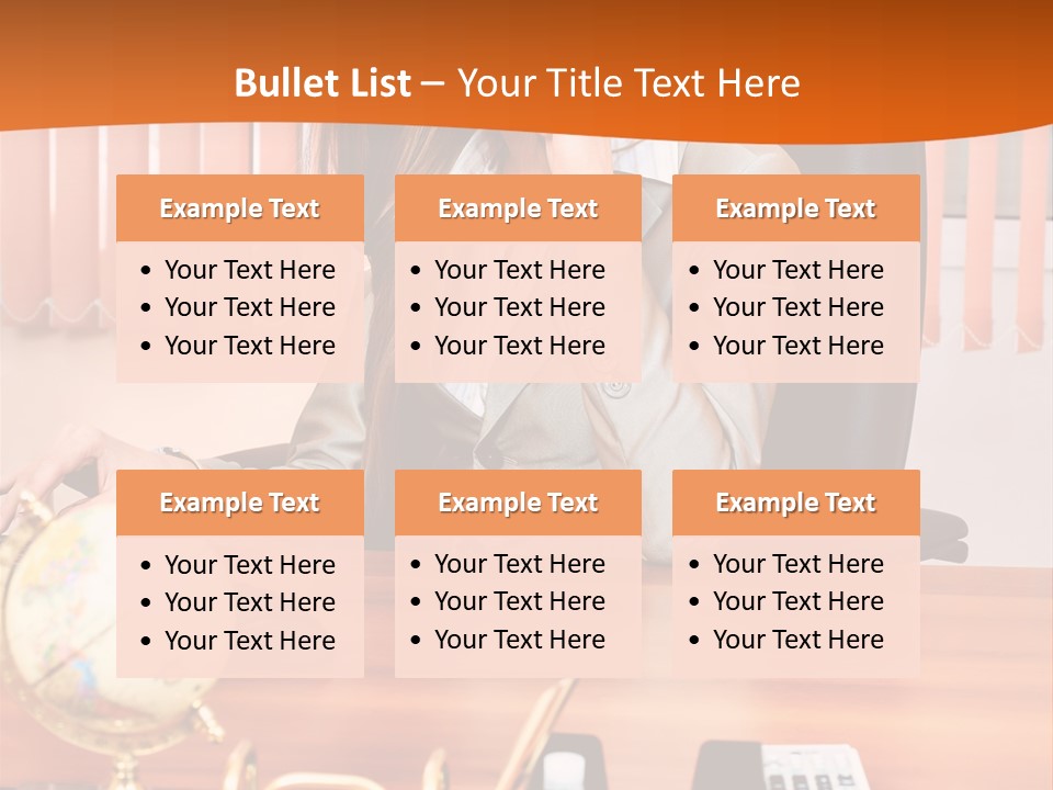 Businesswoman Communication Beautiful PowerPoint Template