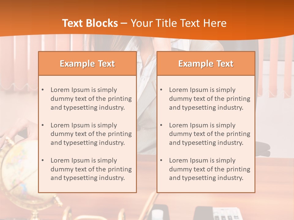 Businesswoman Communication Beautiful PowerPoint Template