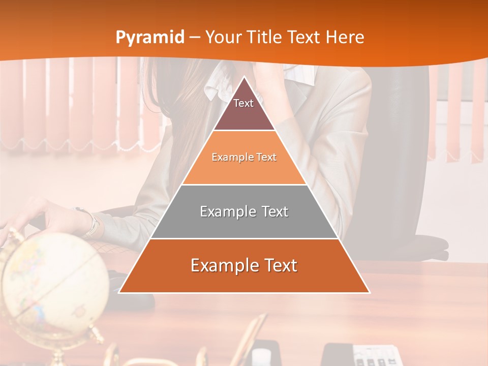 Businesswoman Communication Beautiful PowerPoint Template