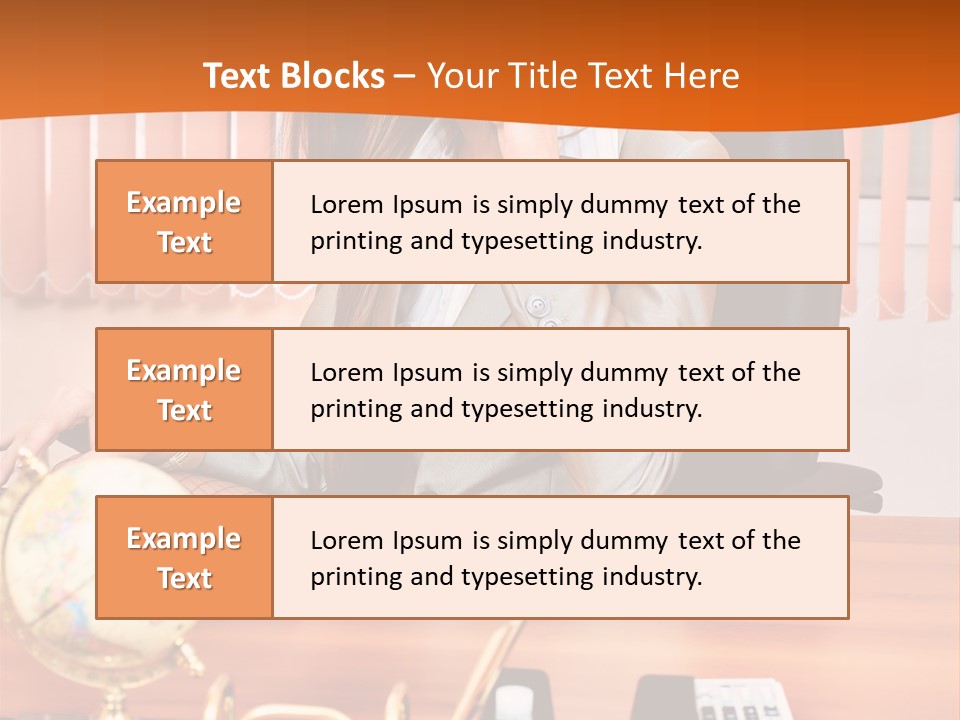 Businesswoman Communication Beautiful PowerPoint Template