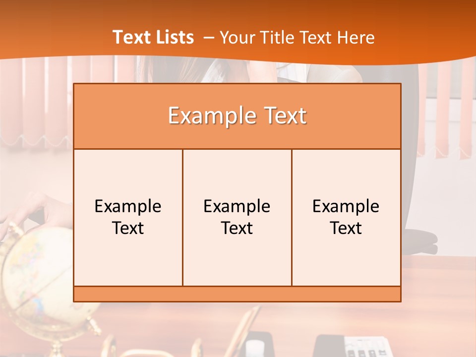 Businesswoman Communication Beautiful PowerPoint Template