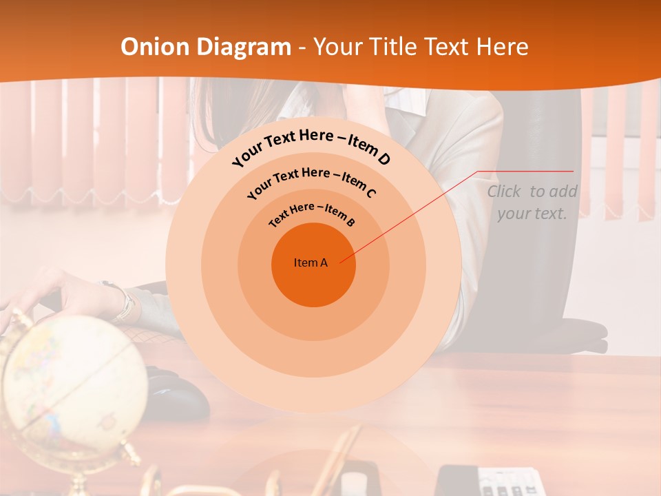 Businesswoman Communication Beautiful PowerPoint Template