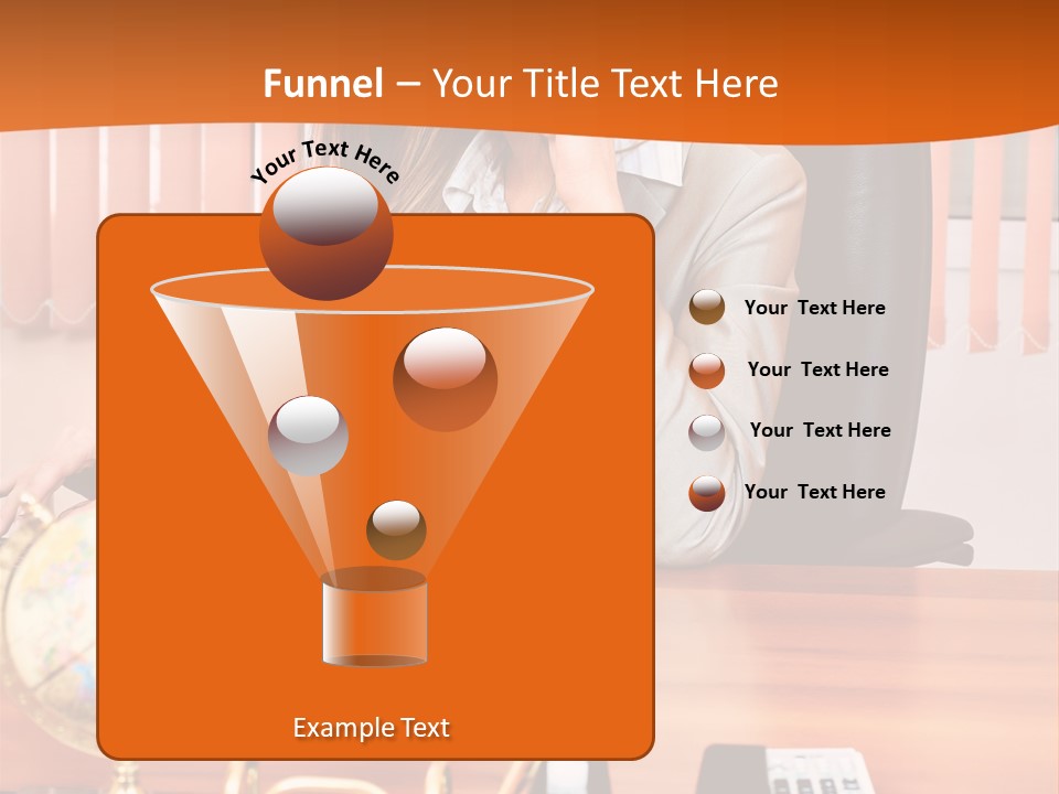 Businesswoman Communication Beautiful PowerPoint Template
