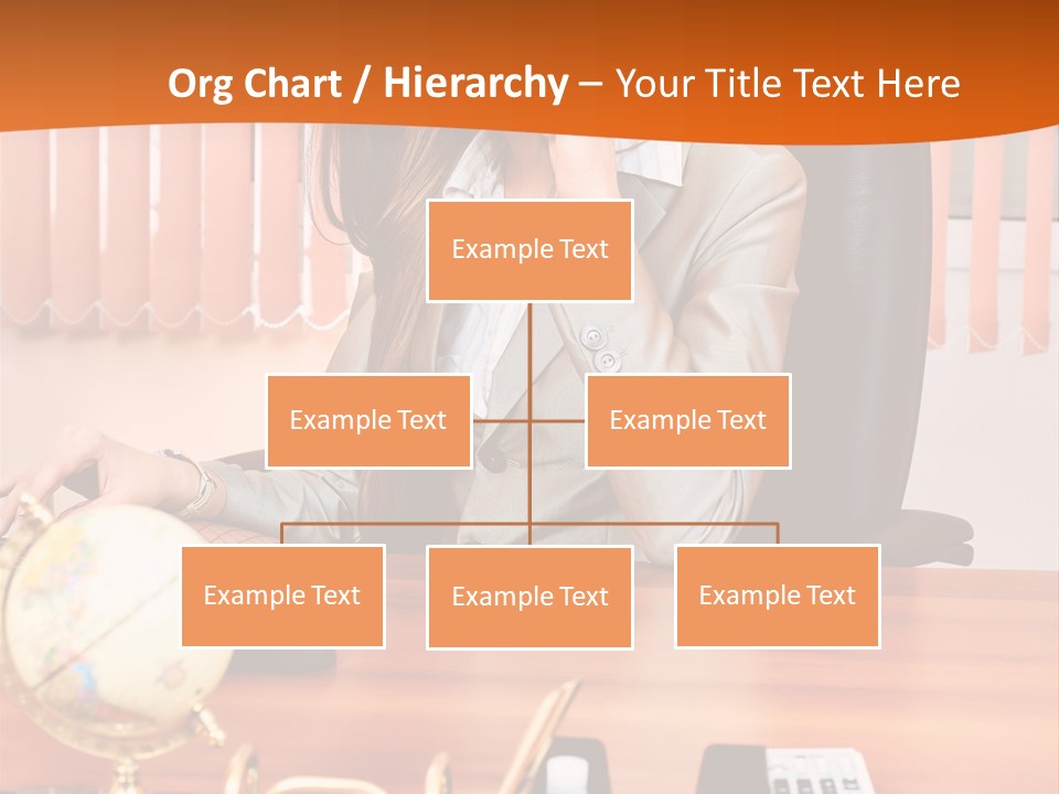 Businesswoman Communication Beautiful PowerPoint Template