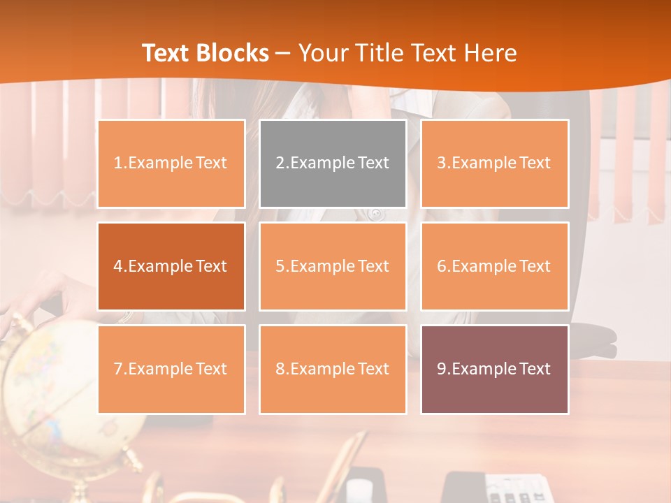 Businesswoman Communication Beautiful PowerPoint Template