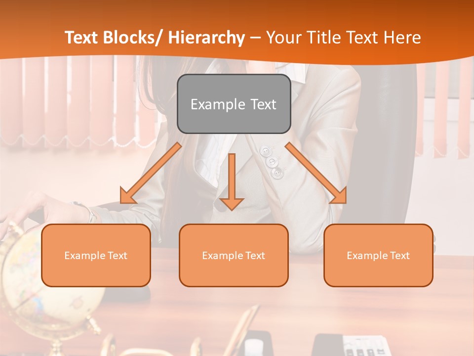 Businesswoman Communication Beautiful PowerPoint Template