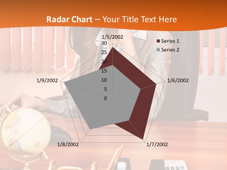 Businesswoman Communication Beautiful PowerPoint Template