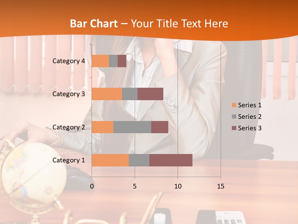 Businesswoman Communication Beautiful PowerPoint Template