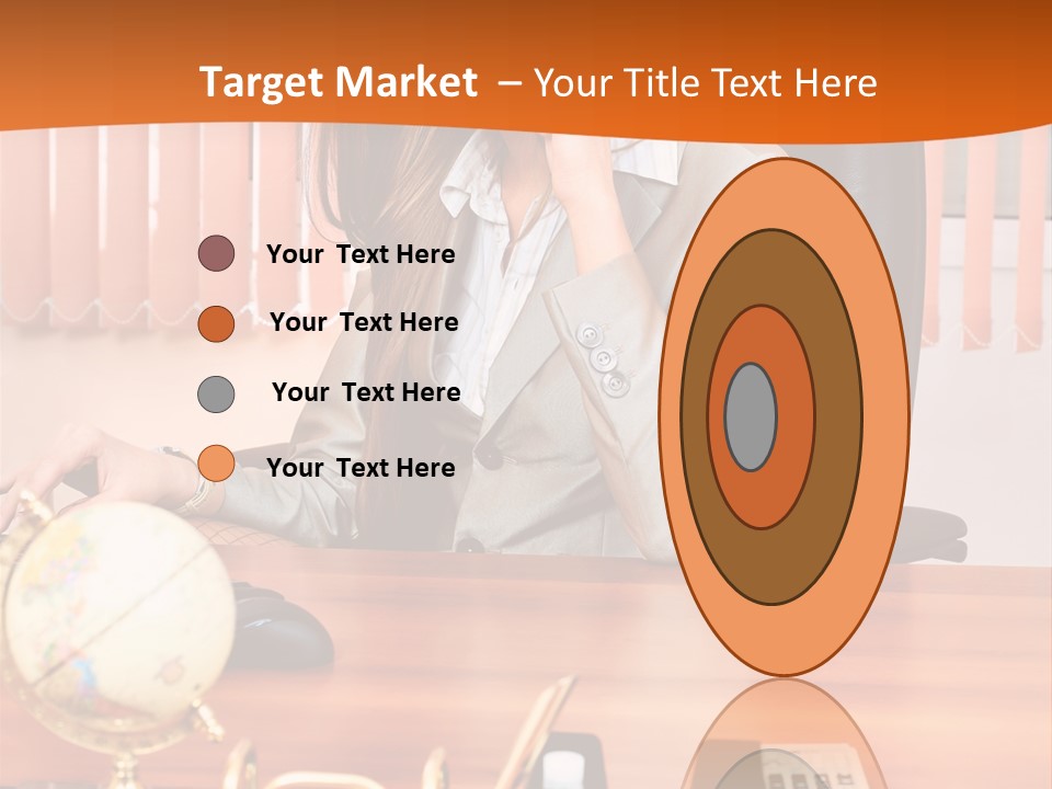 Businesswoman Communication Beautiful PowerPoint Template