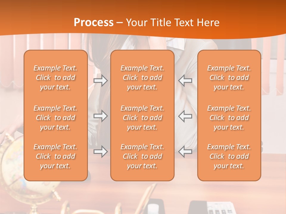 Businesswoman Communication Beautiful PowerPoint Template