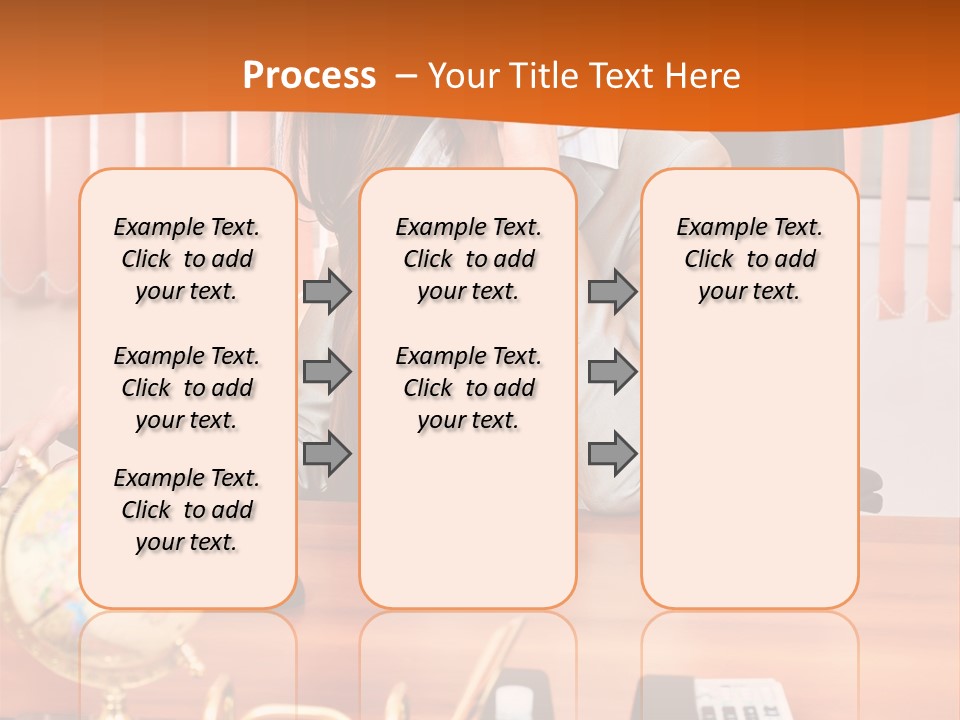 Businesswoman Communication Beautiful PowerPoint Template