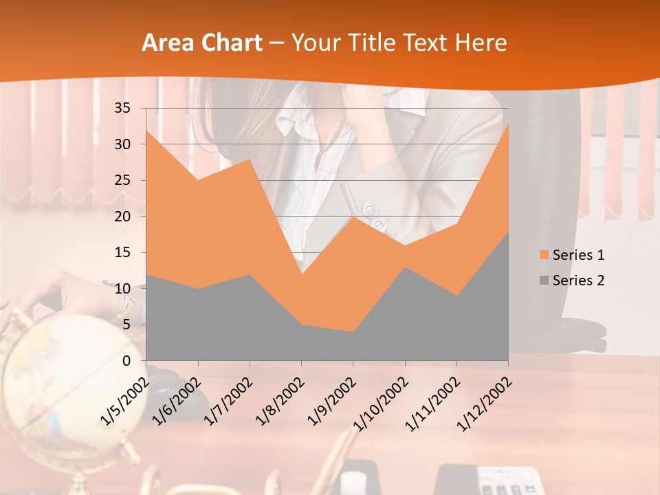 Businesswoman Communication Beautiful PowerPoint Template