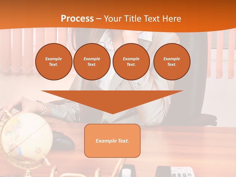 Businesswoman Communication Beautiful PowerPoint Template