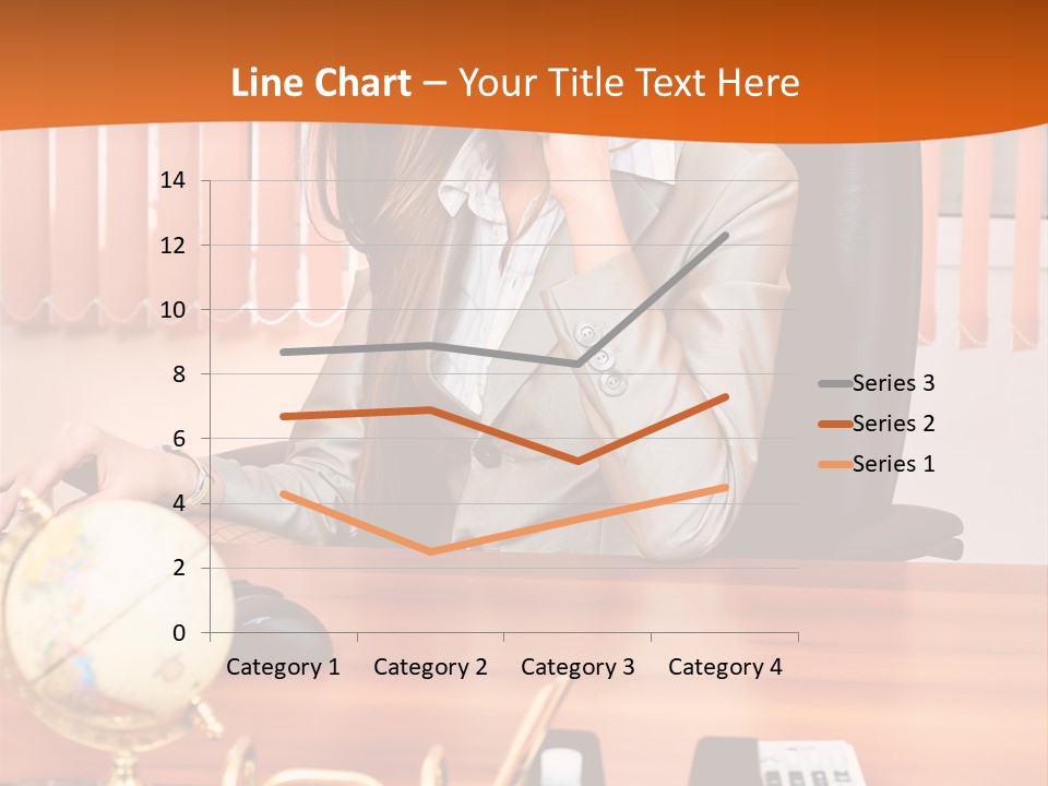 Businesswoman Communication Beautiful PowerPoint Template