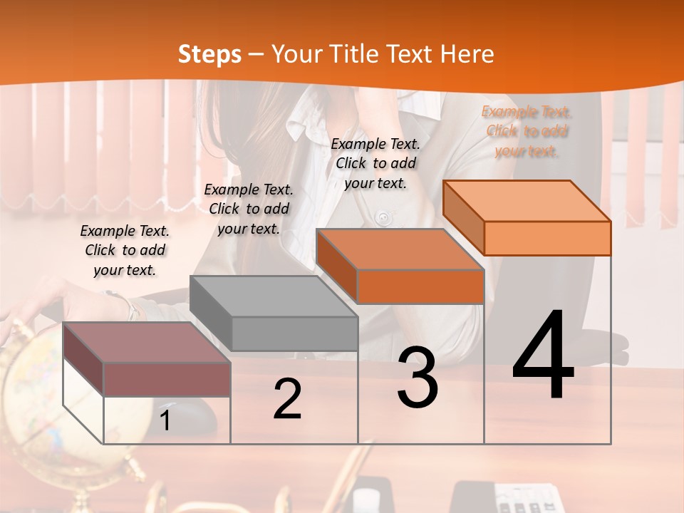 Businesswoman Communication Beautiful PowerPoint Template