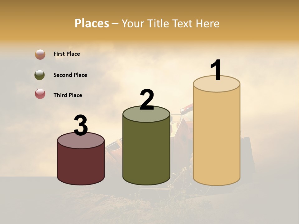 Yellow Tractor PowerPoint Template