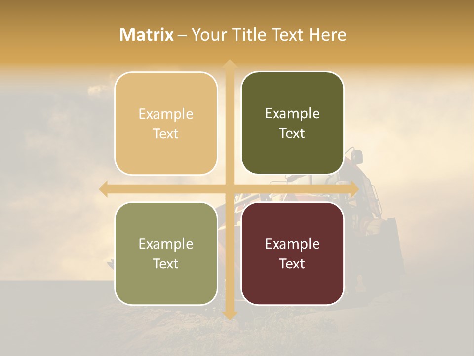 Yellow Tractor PowerPoint Template