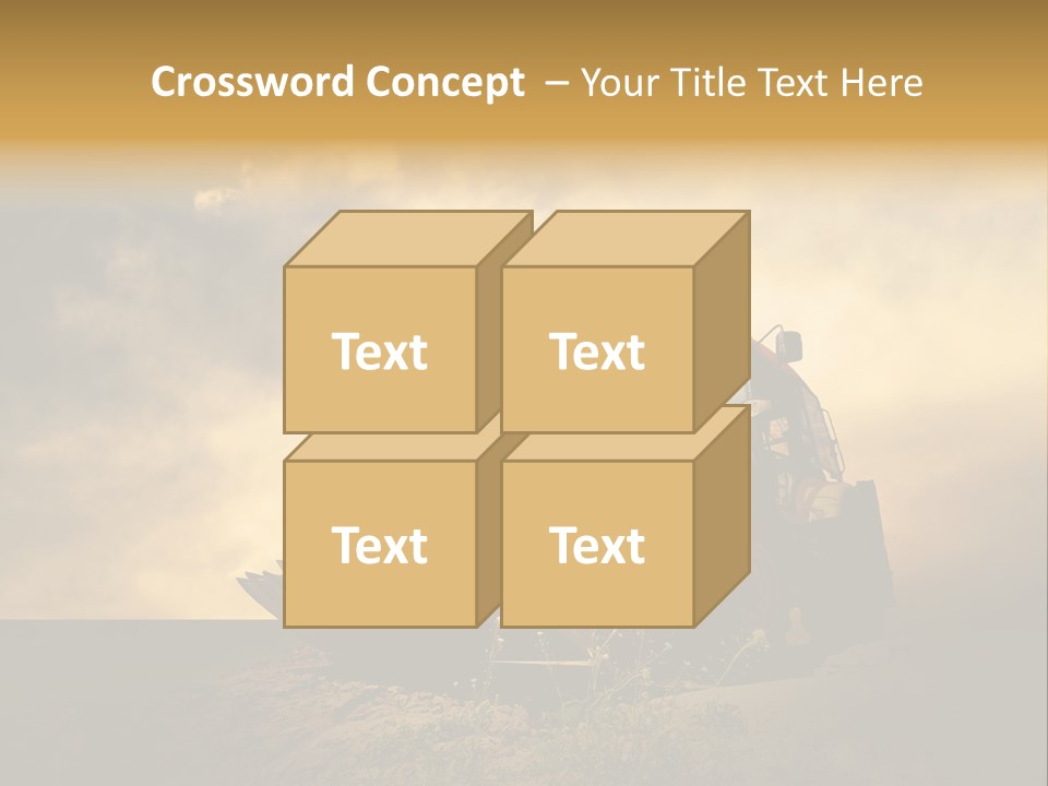 Yellow Tractor PowerPoint Template
