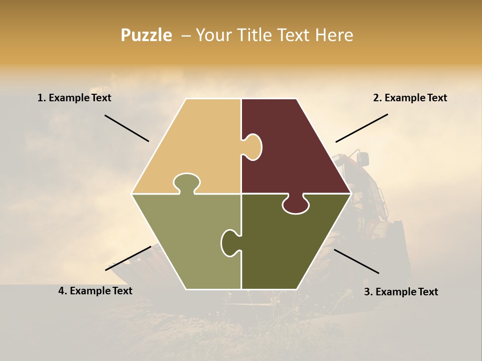 Yellow Tractor PowerPoint Template