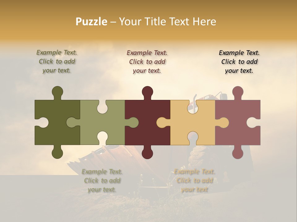 Yellow Tractor PowerPoint Template