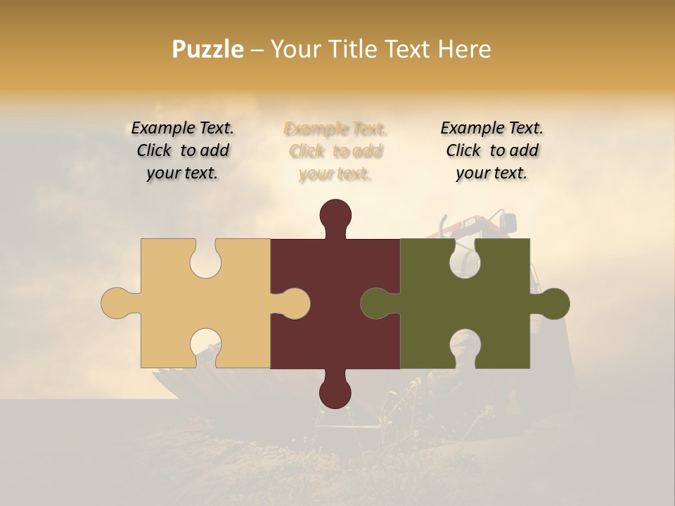 Yellow Tractor PowerPoint Template