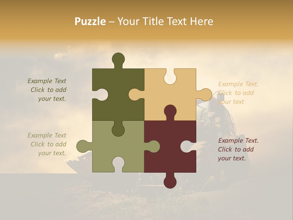 Yellow Tractor PowerPoint Template