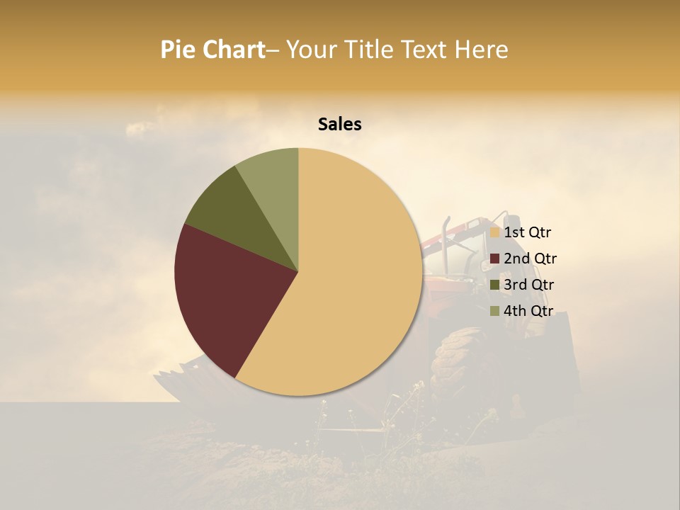 Yellow Tractor PowerPoint Template