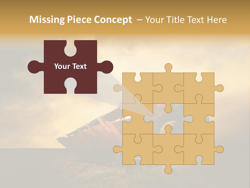 Yellow Tractor PowerPoint Template