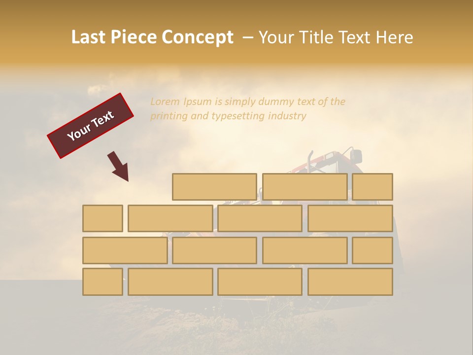 Yellow Tractor PowerPoint Template