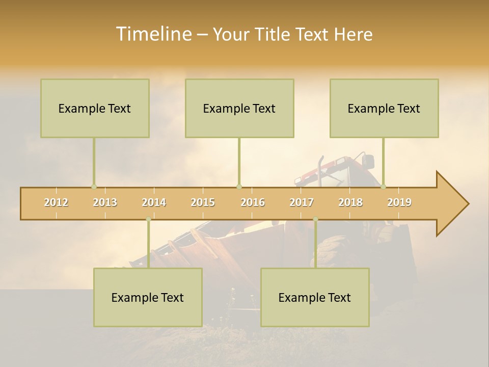 Yellow Tractor PowerPoint Template