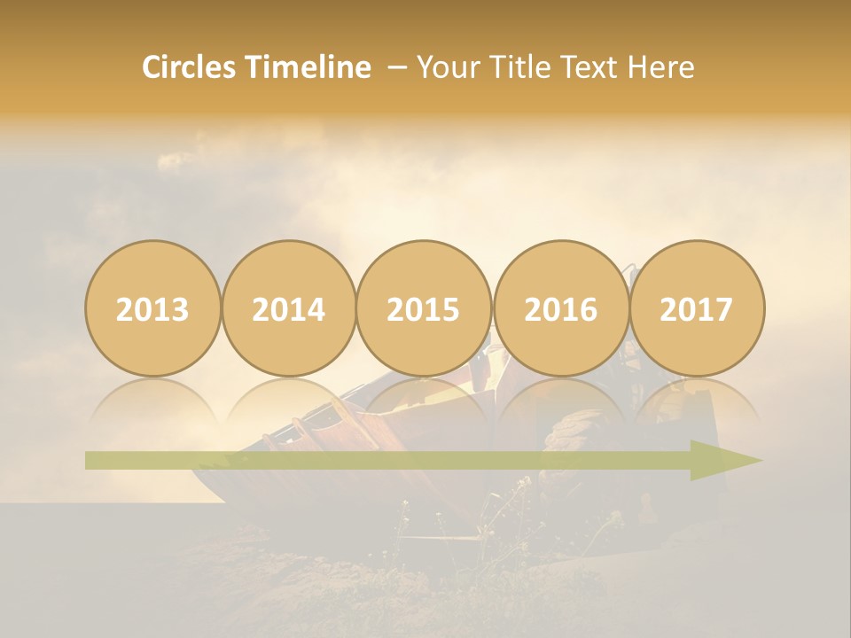 Yellow Tractor PowerPoint Template