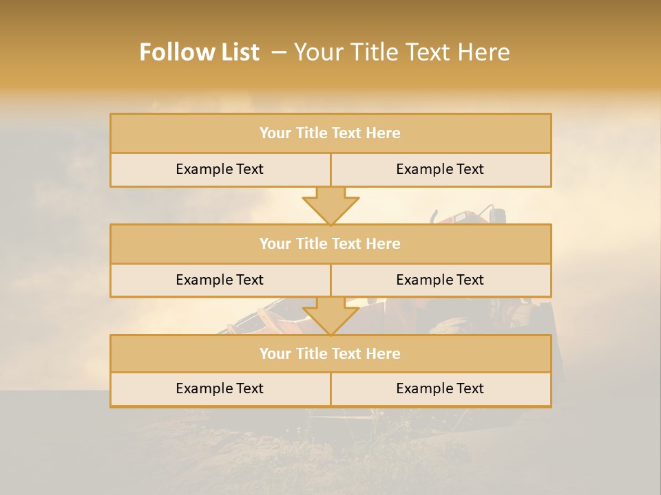 Yellow Tractor PowerPoint Template
