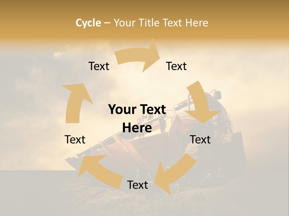 Yellow Tractor PowerPoint Template