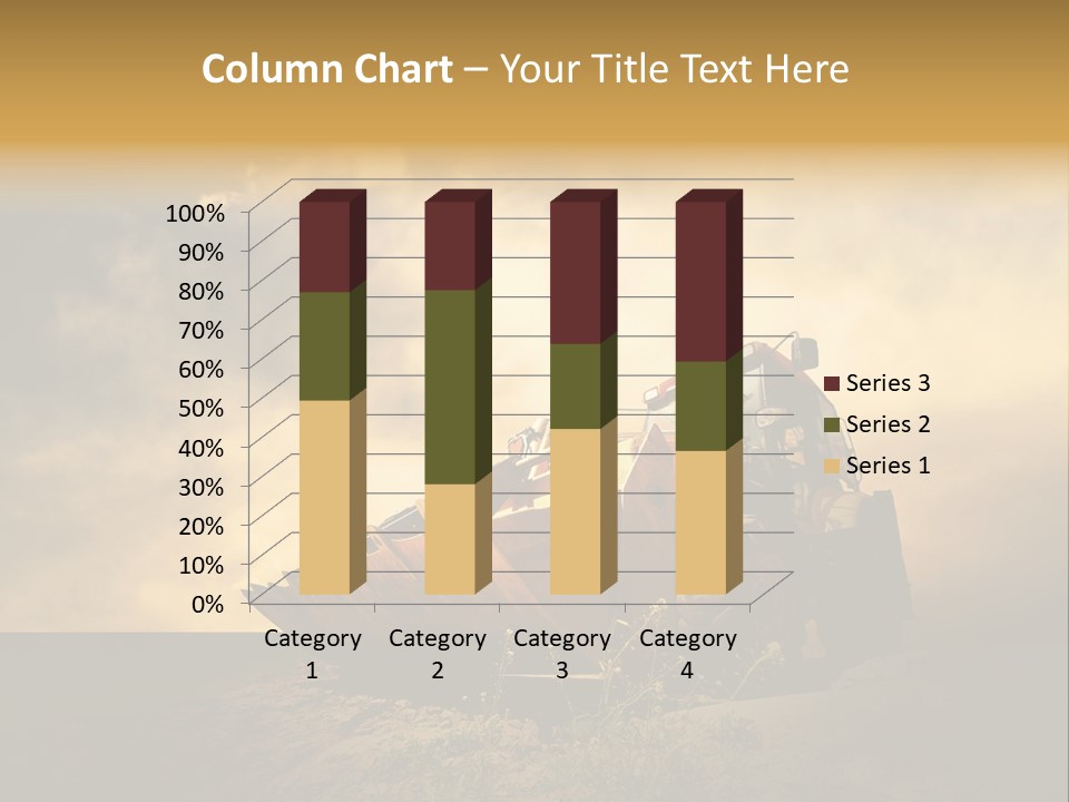 Yellow Tractor PowerPoint Template
