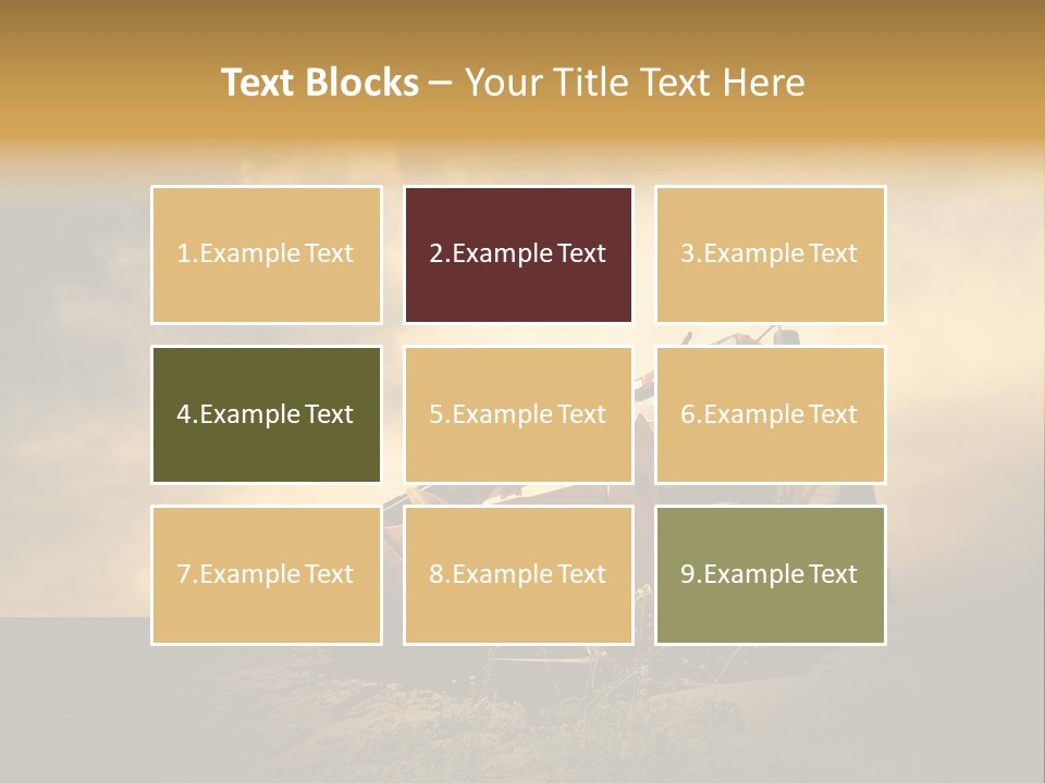 Yellow Tractor PowerPoint Template