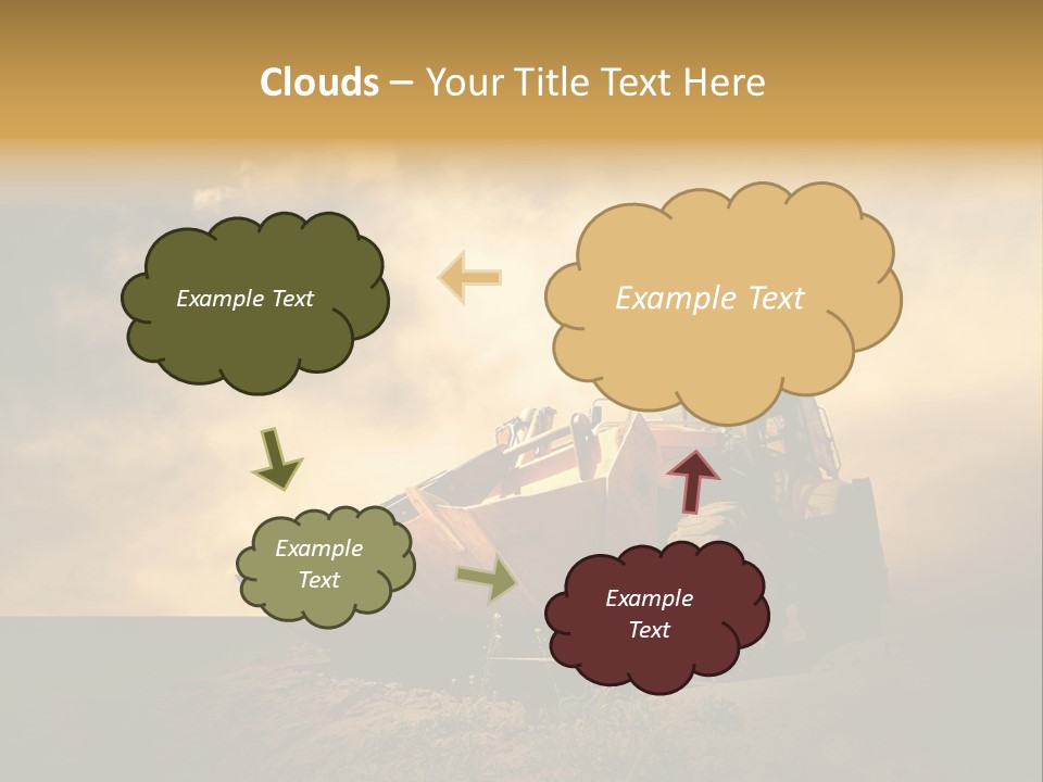 Yellow Tractor PowerPoint Template