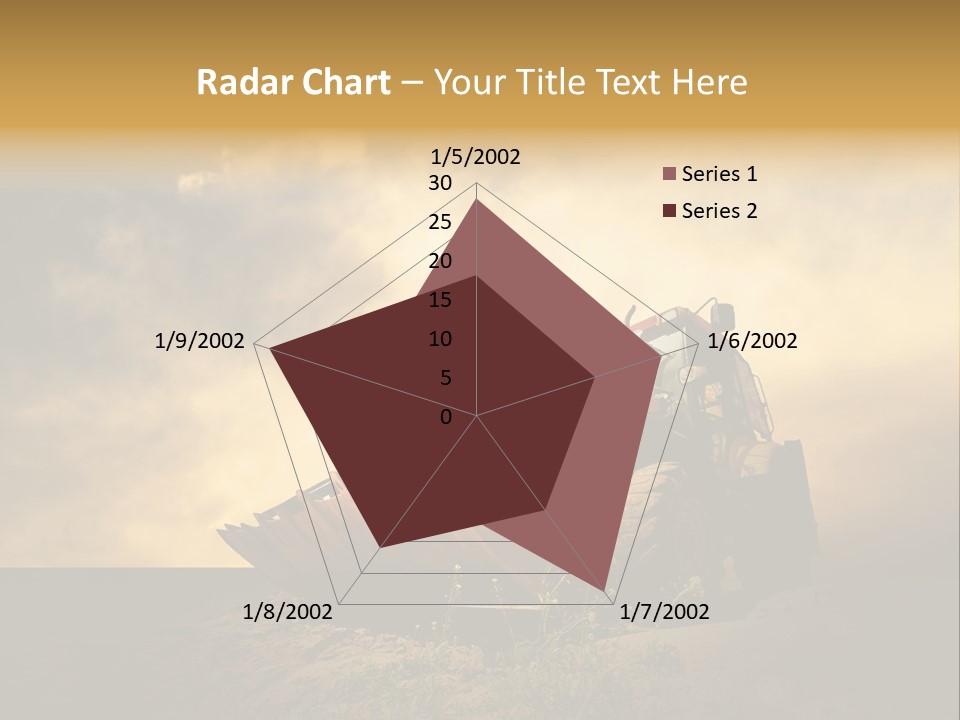 Yellow Tractor PowerPoint Template