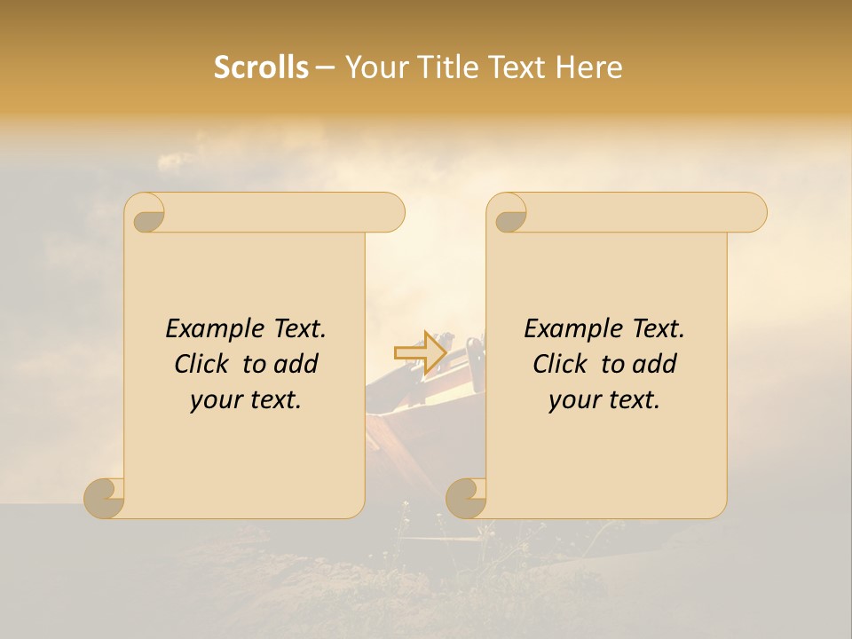 Yellow Tractor PowerPoint Template