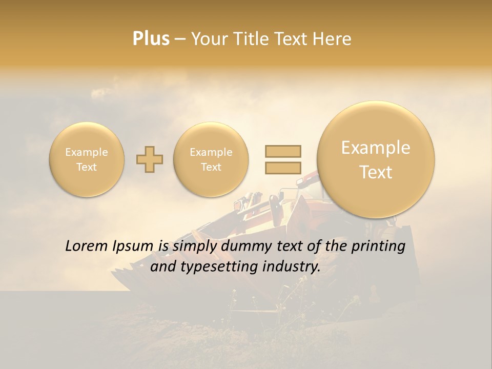 Yellow Tractor PowerPoint Template