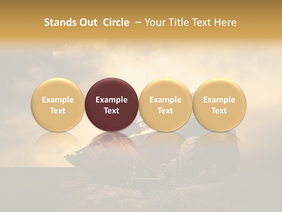 Yellow Tractor PowerPoint Template