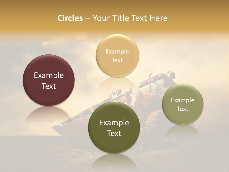 Yellow Tractor PowerPoint Template