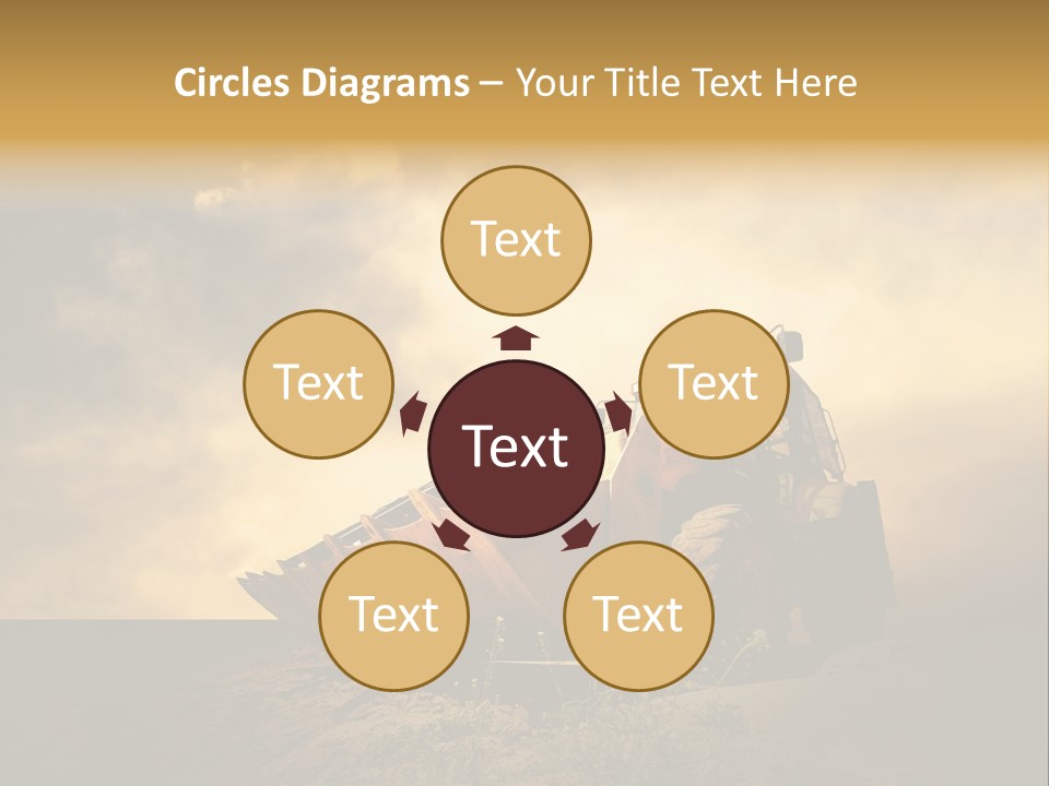 Yellow Tractor PowerPoint Template