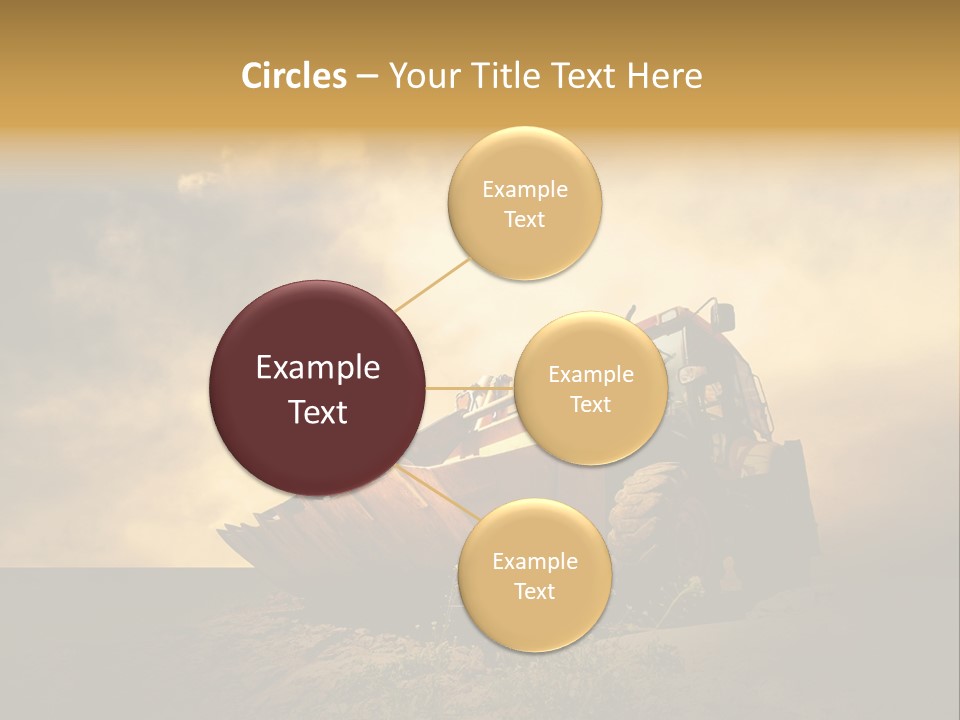 Yellow Tractor PowerPoint Template