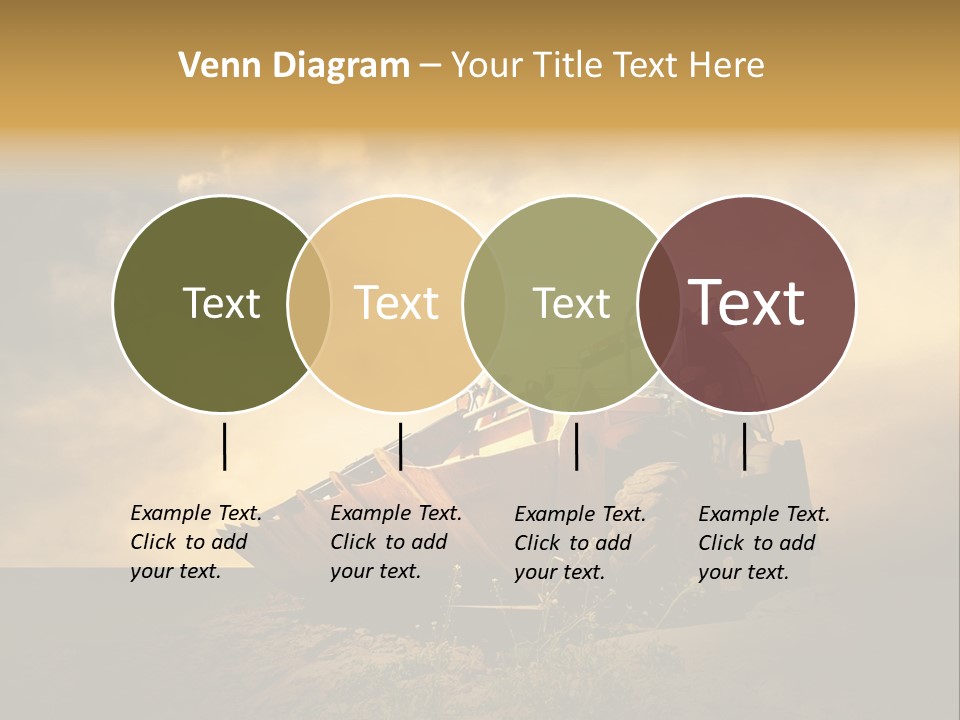 Yellow Tractor PowerPoint Template