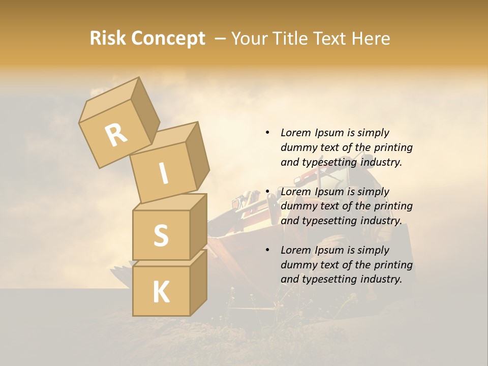 Yellow Tractor PowerPoint Template