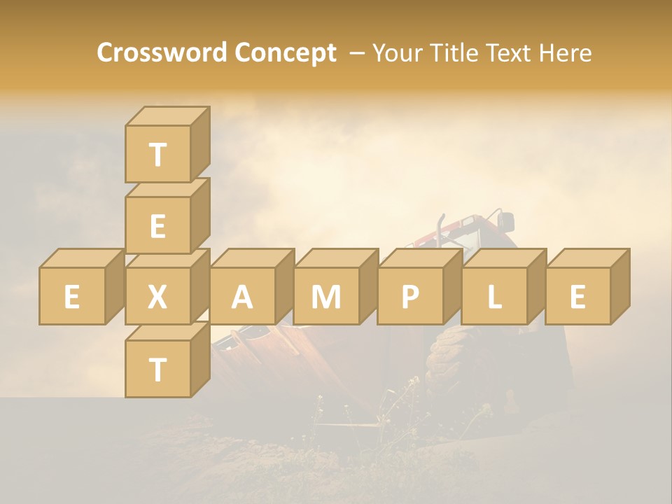 Yellow Tractor PowerPoint Template