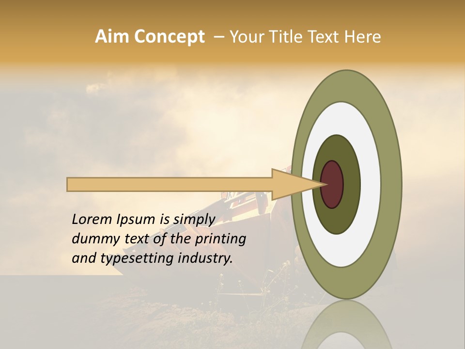 Yellow Tractor PowerPoint Template