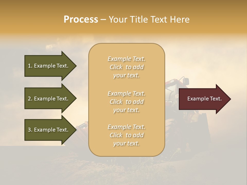 Yellow Tractor PowerPoint Template