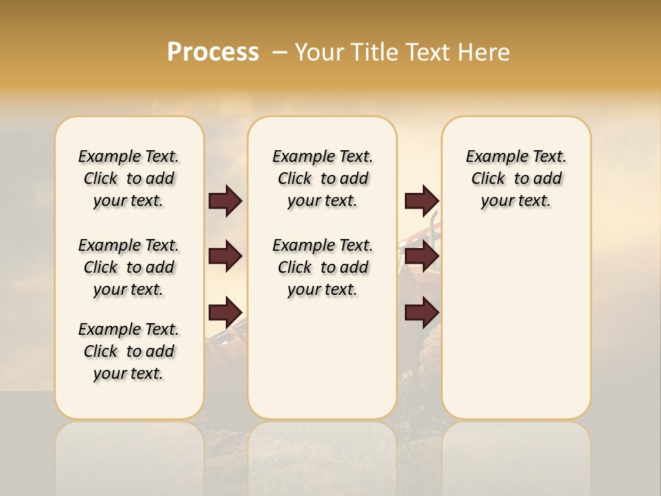 Yellow Tractor PowerPoint Template