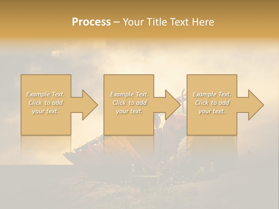 Yellow Tractor PowerPoint Template